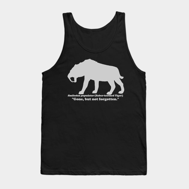 Smilodon populator (Saber-toothed Tiger) Light Tank Top by dabblersoutpost